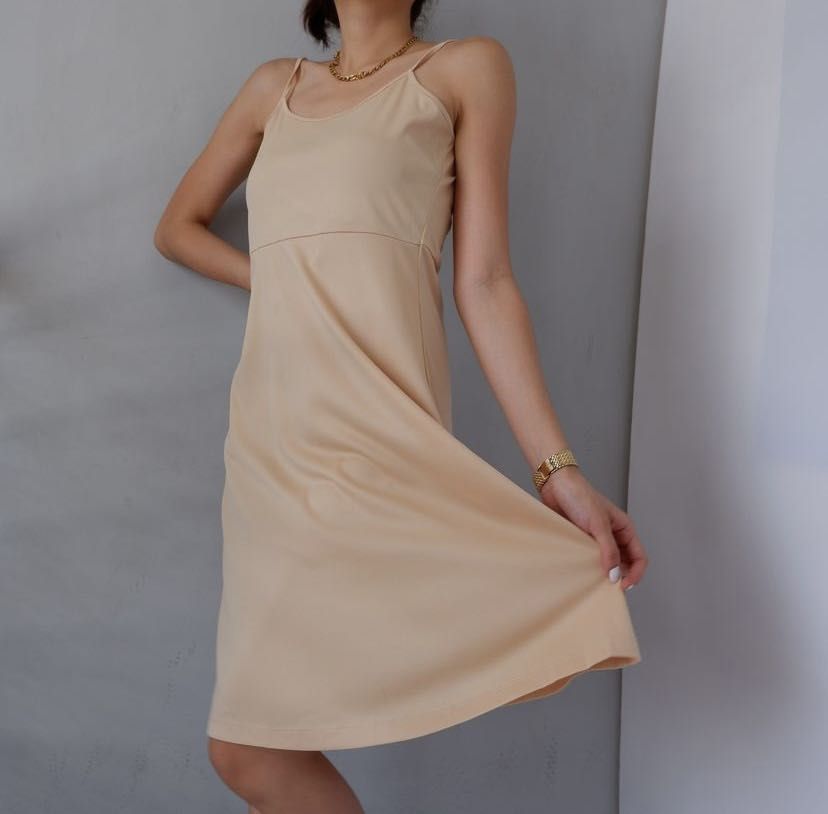 Strapless Nude Dress On Carousell