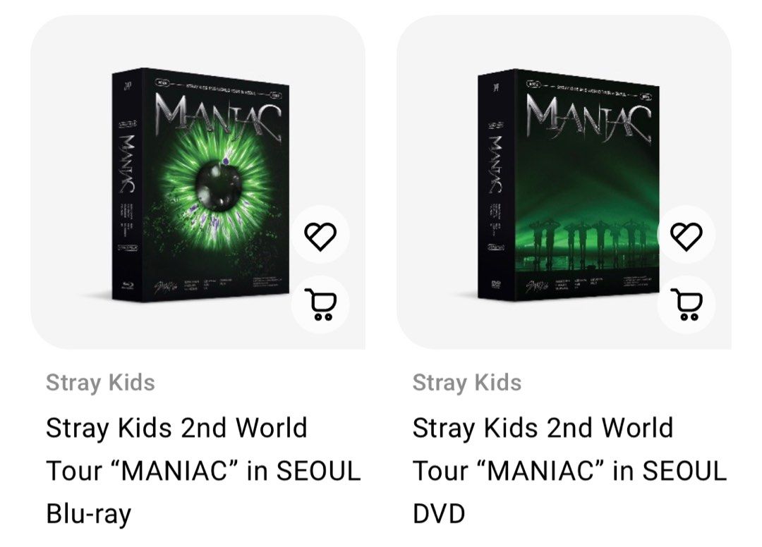 Stray Kids 2nd World Tour ”MANIAC“ in SEOUL DVD & BlU-RAY代購 