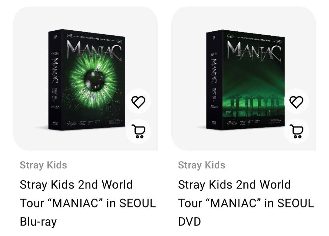 Stray Kids 2nd World Tour ”MANIAC“ in SEOUL DVD & BlU-RAY代購