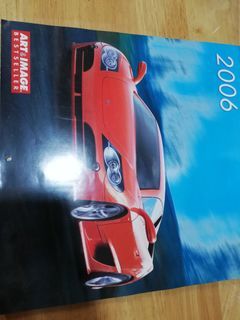 Super car old calendar magazine
