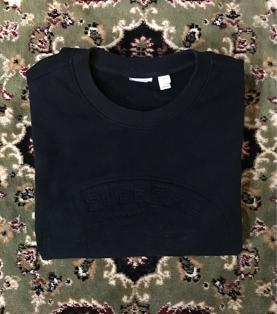 SUPREME LACOSTE SWEATSHIRT Men s Fashion Tops Sets Hoodies on
