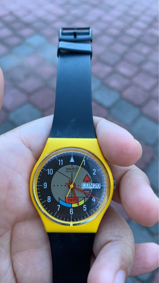 Swatch yamaha racer Gj700 1985, Men's Fashion, Watches