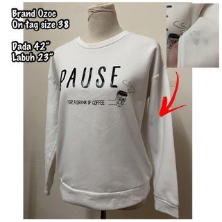 Sweatshirt OZOC white