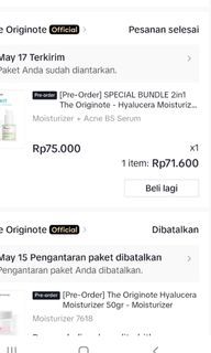 The Originote - Hyalucera moist + Acne B5 Serum