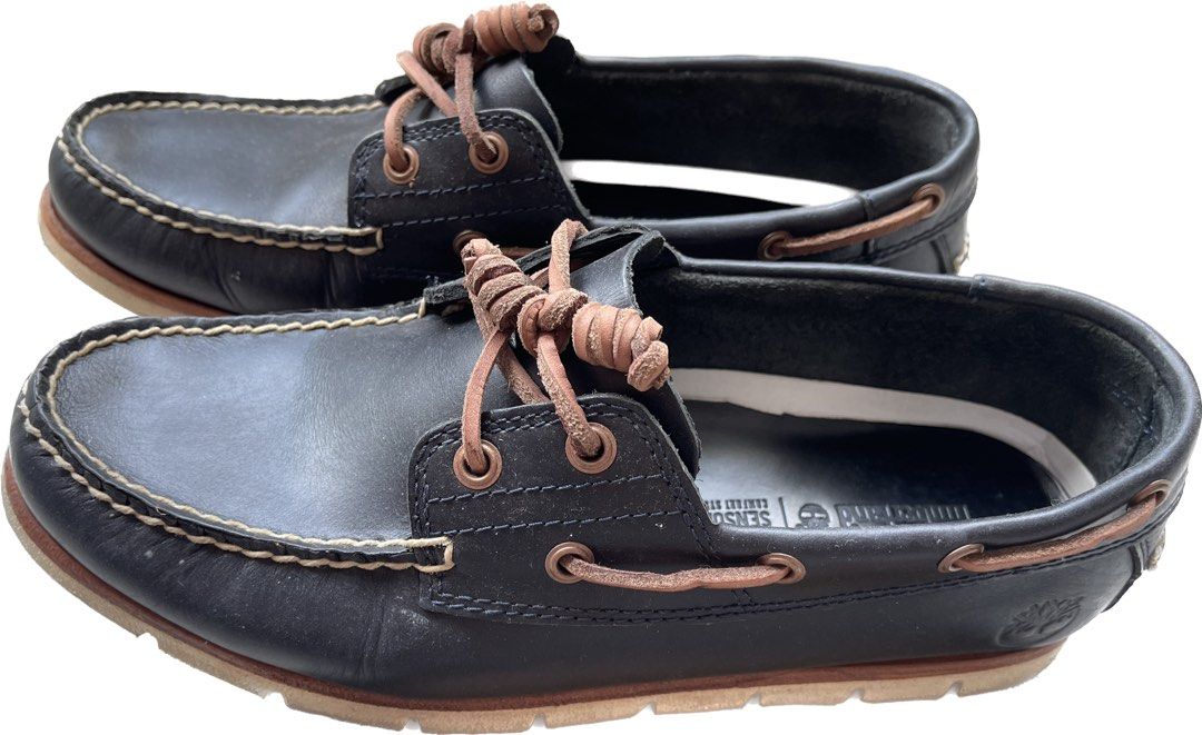 Timberland Mens Tidelands Boat Deck Shoes Navy