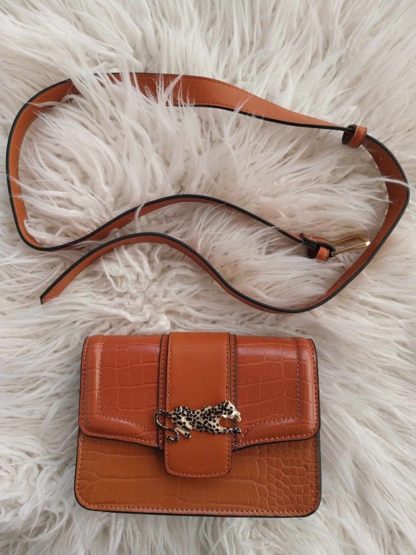 Topshop cheetah belt best sale bag