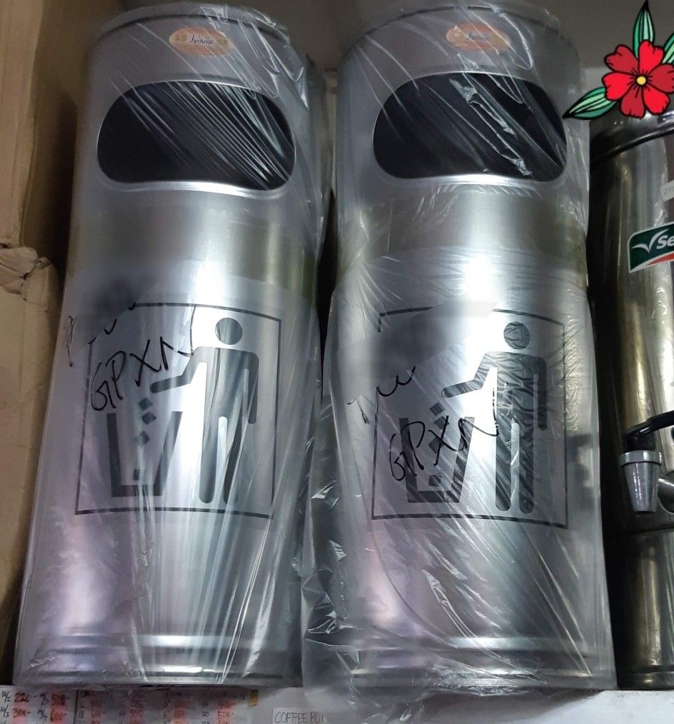 Trash bin bins can cans garbage refuse affordable STAINLESS, Furniture