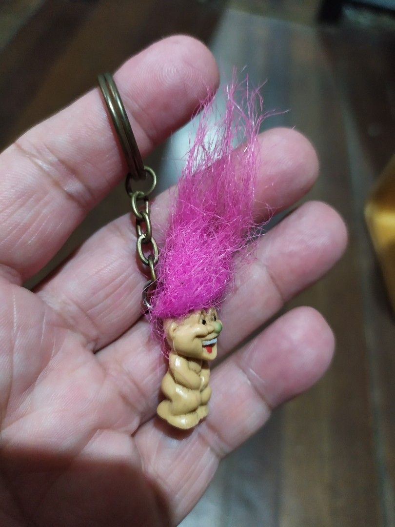 Troll figure keychain (Category: Figurines & Statues) located in Quezon City. Submitted by toys_r_here (Listing ID 1242291284, Image 2). Description: As is po Pa check nlng ng condition sa pics What you see is what you get haggle pwede PM ME FOR MORE QUESTIONS First to pay gets the item ship pwed din Qc area near quezon ave. Payment pwede bdo bpi.