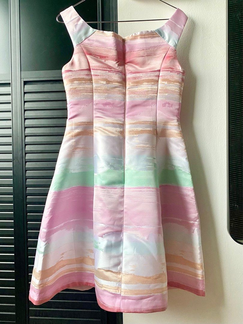 Rainbow fit discount and flare dress
