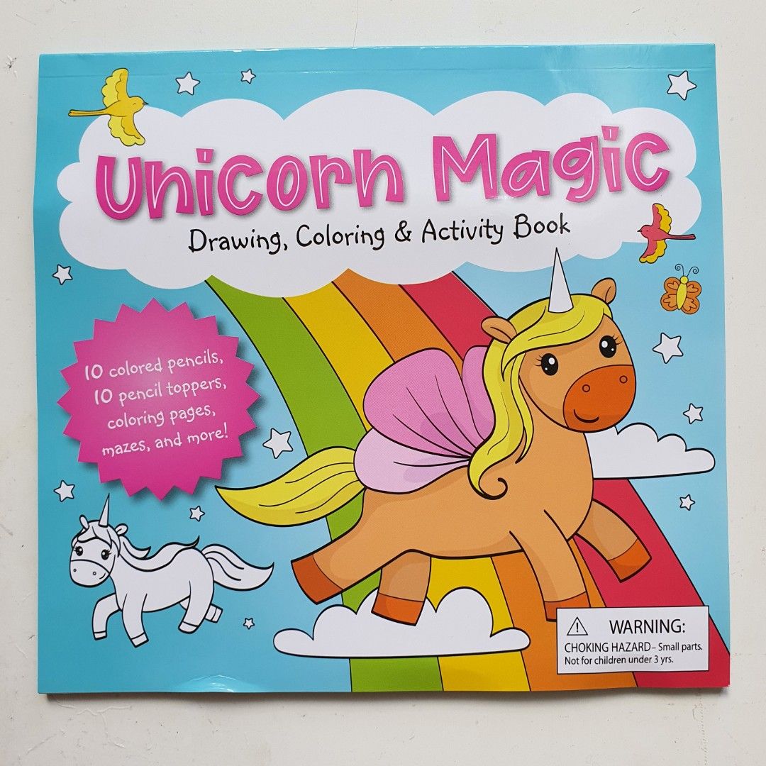 Unicorn Drawing Colouring and Activity book, Hobbies & Toys, Books & Magazines, Children's Books ...