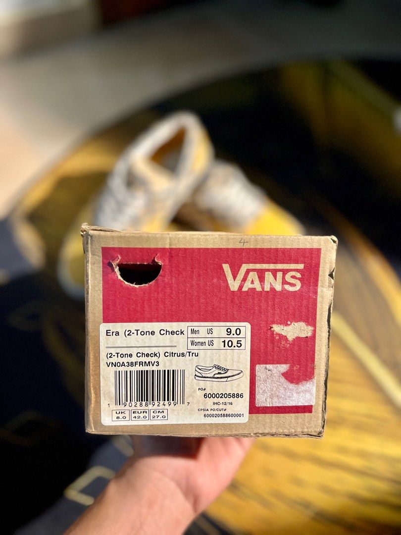 Vans era best sale 2 tone check
