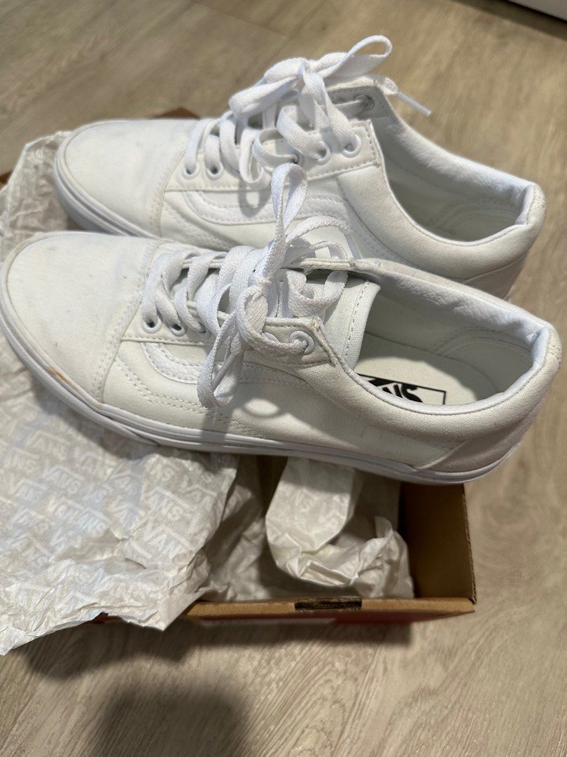 White discount van sneakers