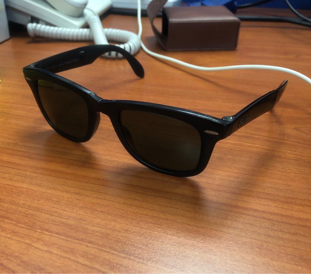 Vintage 80s RAY BAN B L Folding Wayfarer I Frame France Bausch