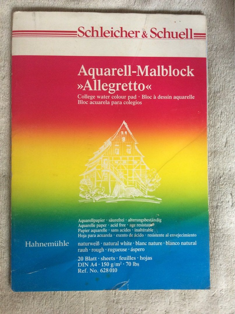 Vintage Schleicher & Schuell Watercolor Pad A4 on Carousell