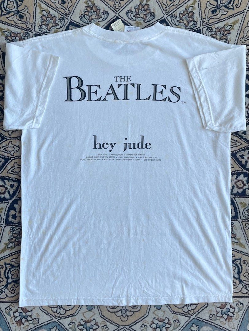 Vintage The Beatles 1990's Hey Jude Album Band Vtg T-shirt, Men's 