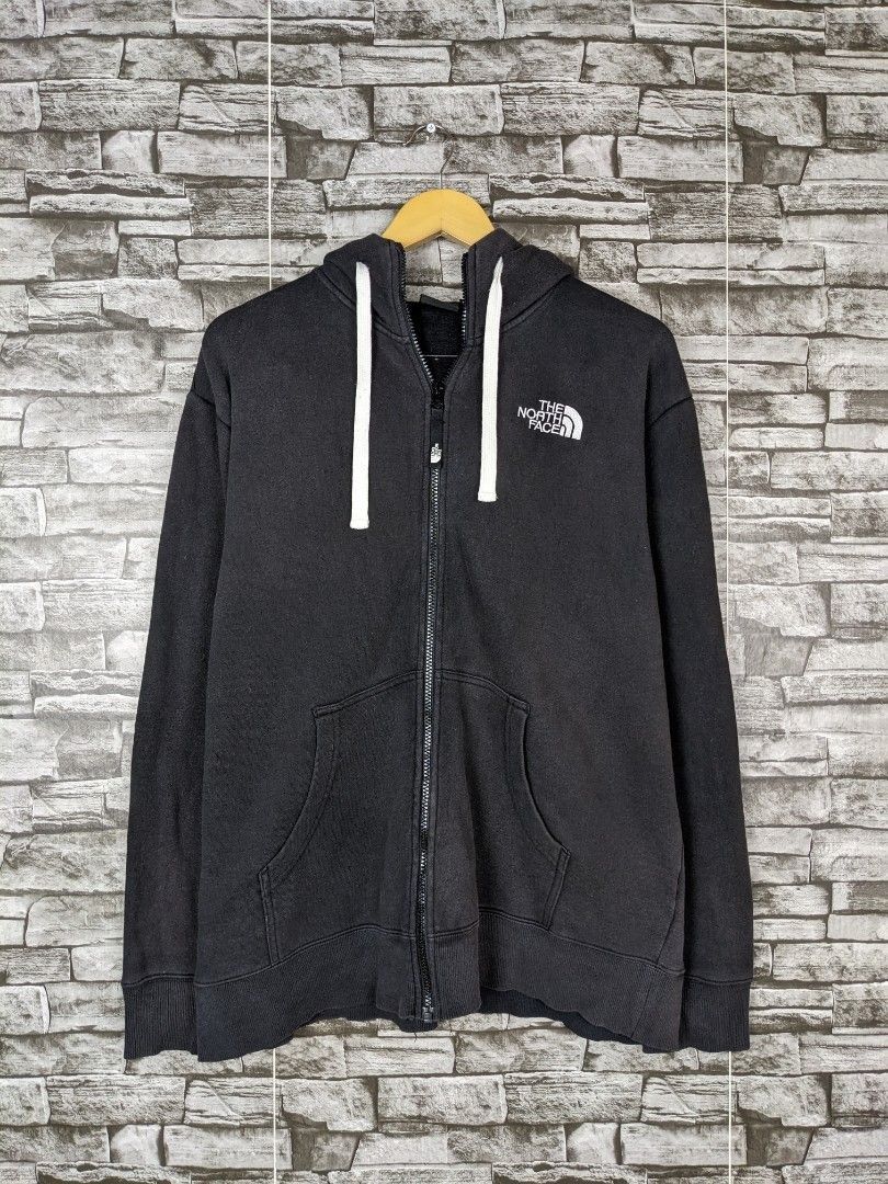 Vintage The North Face Hoodie Jumper Winterwear Big Logo Plain
