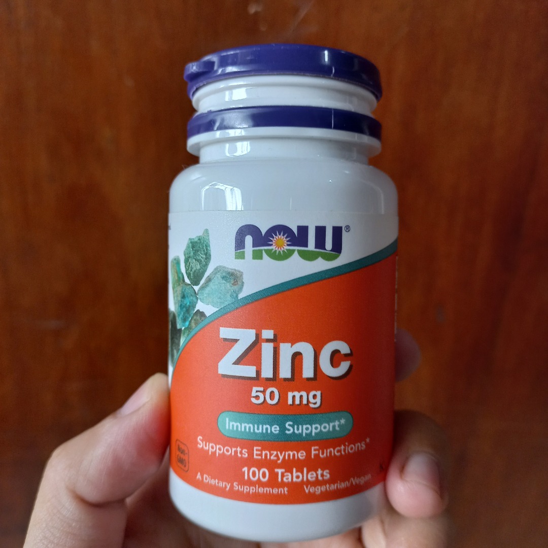 Vitamin Suplemen Zinc Gluconate 50 mg Now sisa 93 Tablet on Carousell