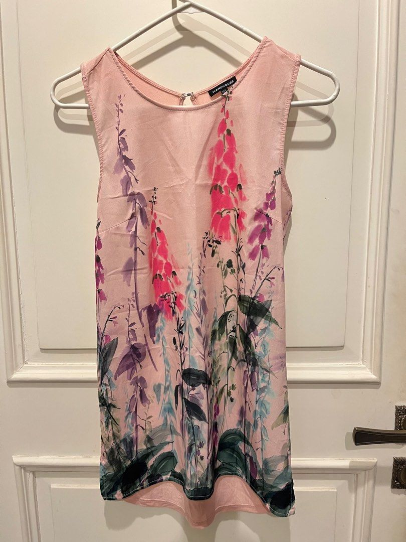 warehouse pink blouse