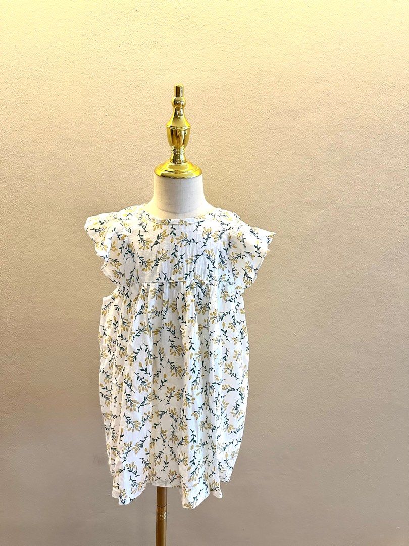 White floral clearance baby dress