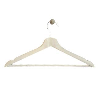 TOPIA HANGER Black Wooden Hangers, 0.28-inch Slim Wood Clothes Hanger with  Flat Design and Smooth Notches, Lightweight Space Saving Hangers for Shirt