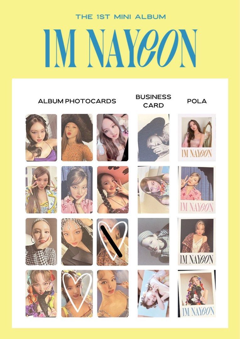 NAYEON Official Photocard TWICE Album IM NAYEON POP! Kpop Authentic