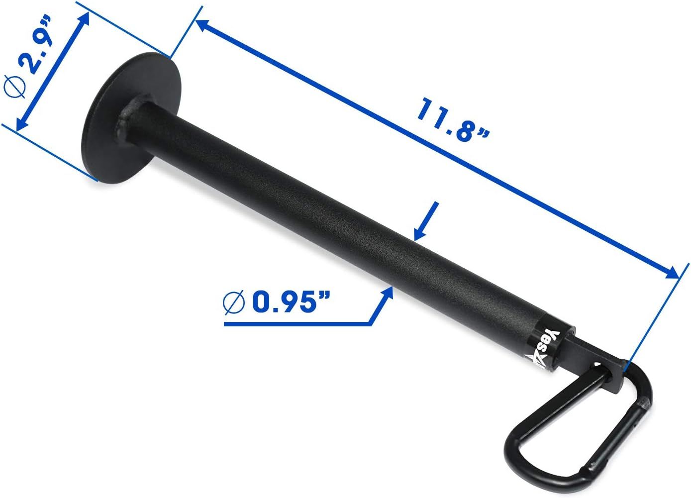 Yes4All Weight Plate Loading Pin 1 inch and 2 inch Fitness LAT