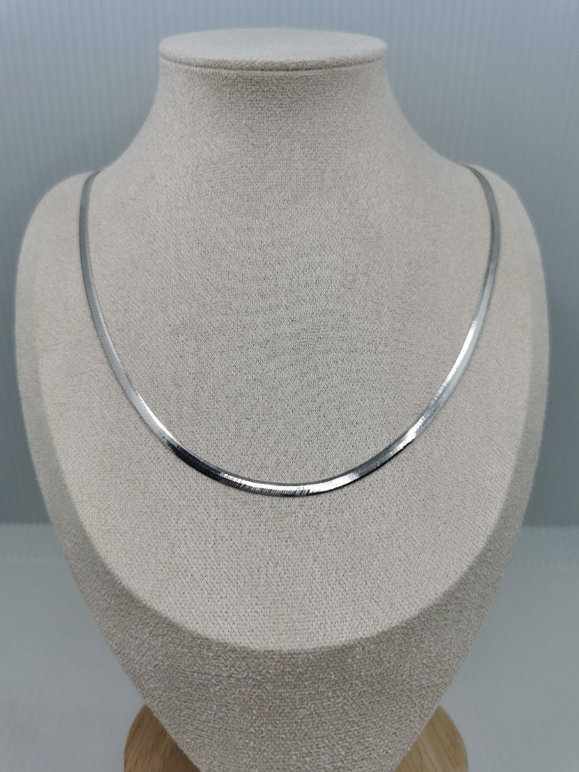 18k white outlet gold snake chain