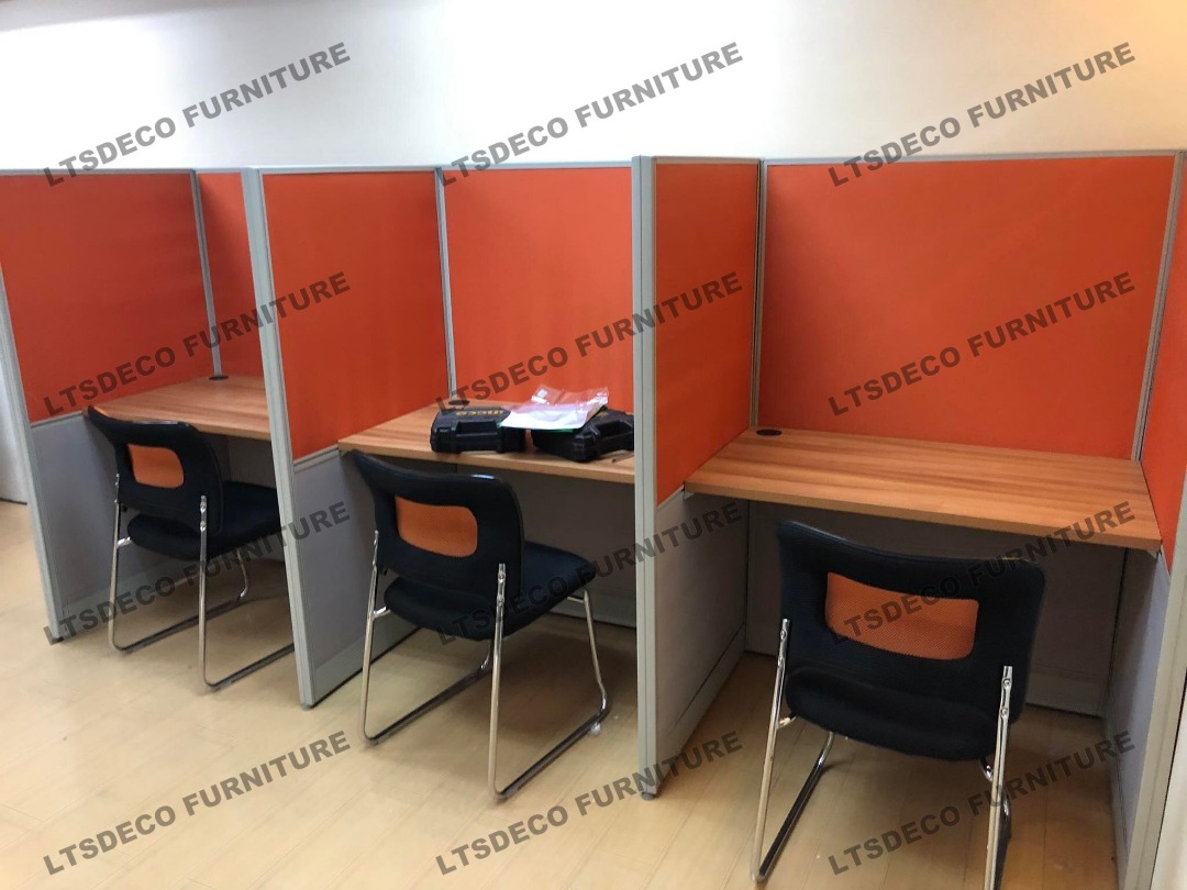 2tone modular table Office Partition and Furnitures on Carousell