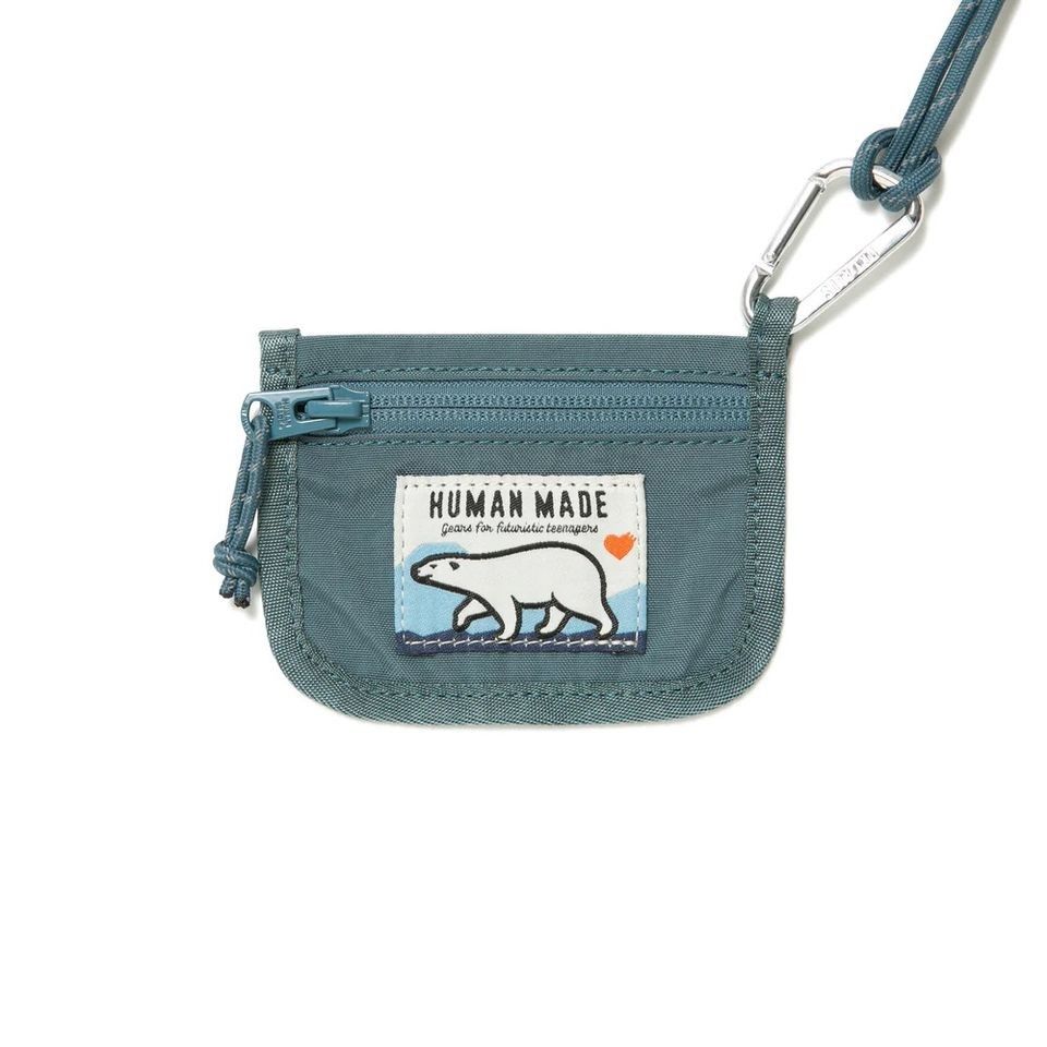 更新2024/1/24 全新現貨HUMAN MADE NYLON CARD CASE blue, 女裝, 手袋 