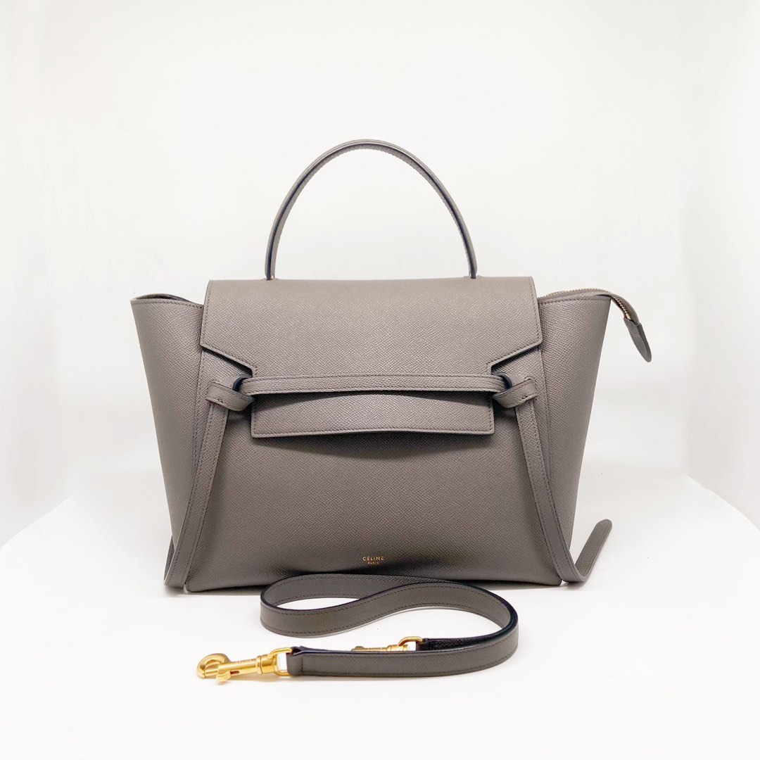 Celine belt online bag light grey