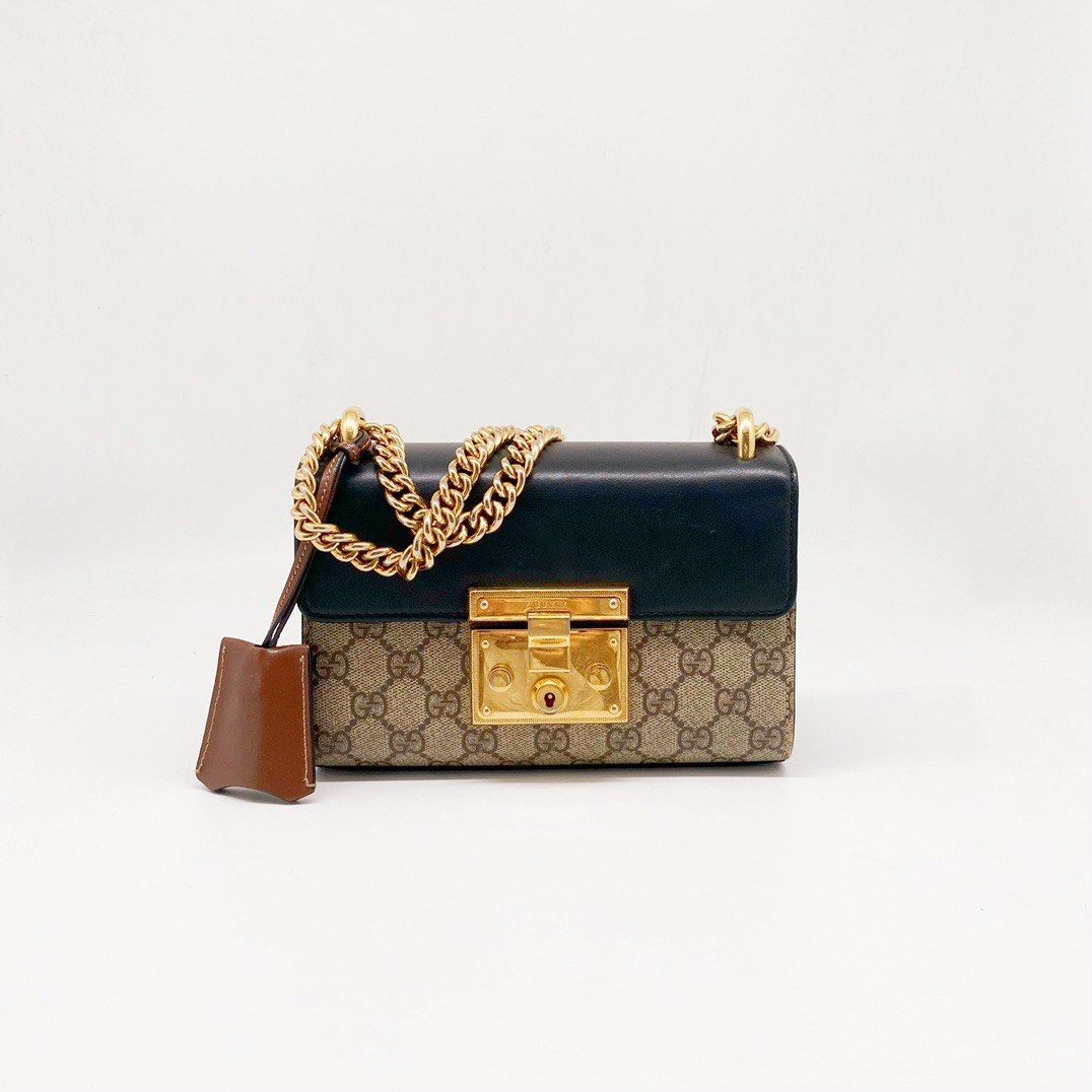 Gucci padlock wallet on chain top