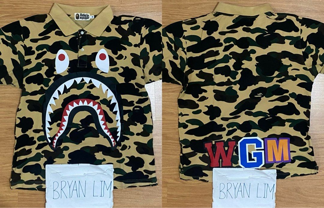 Bape clearance shark polo
