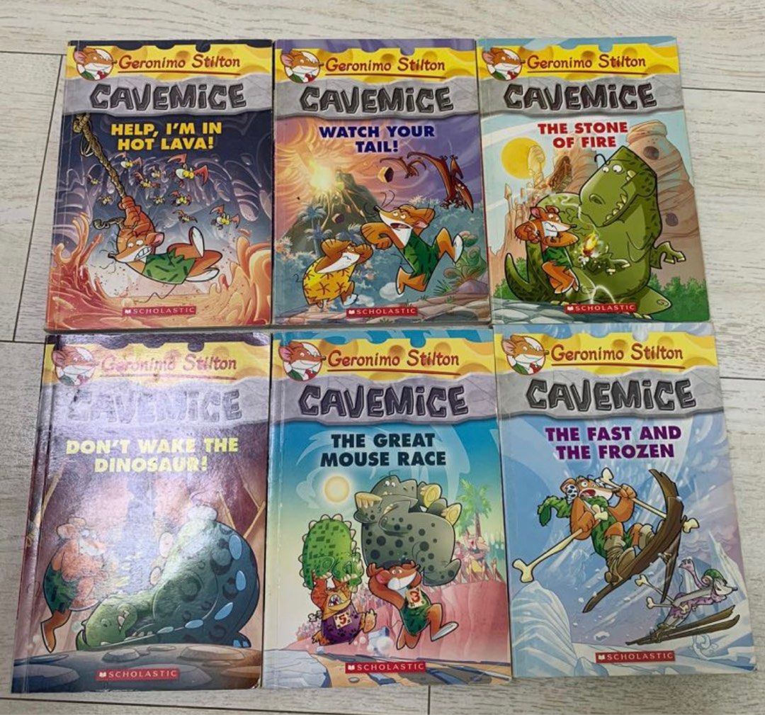 老鼠記者Geronimo Stilton Cavemice vol. 1-6, 興趣及遊戲, 書本& 文具