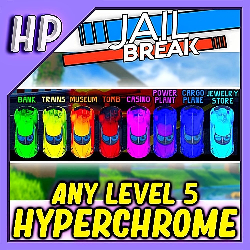 GREEN Hyper Chrome Level 5 💎CLEAN • CHEAP • FAST DELIVERY🍌 Roblox  Jailbreak