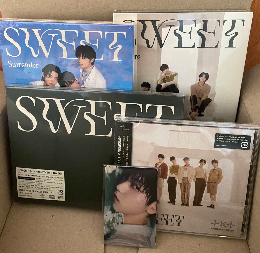 全新未拆TXT SWEET (A盤/ B盤/ 初回通常盤/ Weverse JP盤), 興趣及遊戲