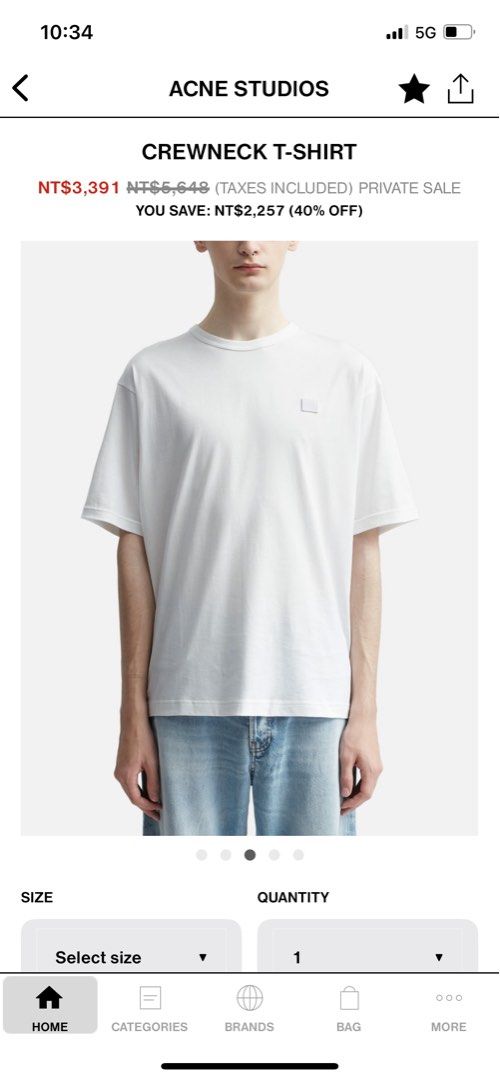 Tee best sale acne studio