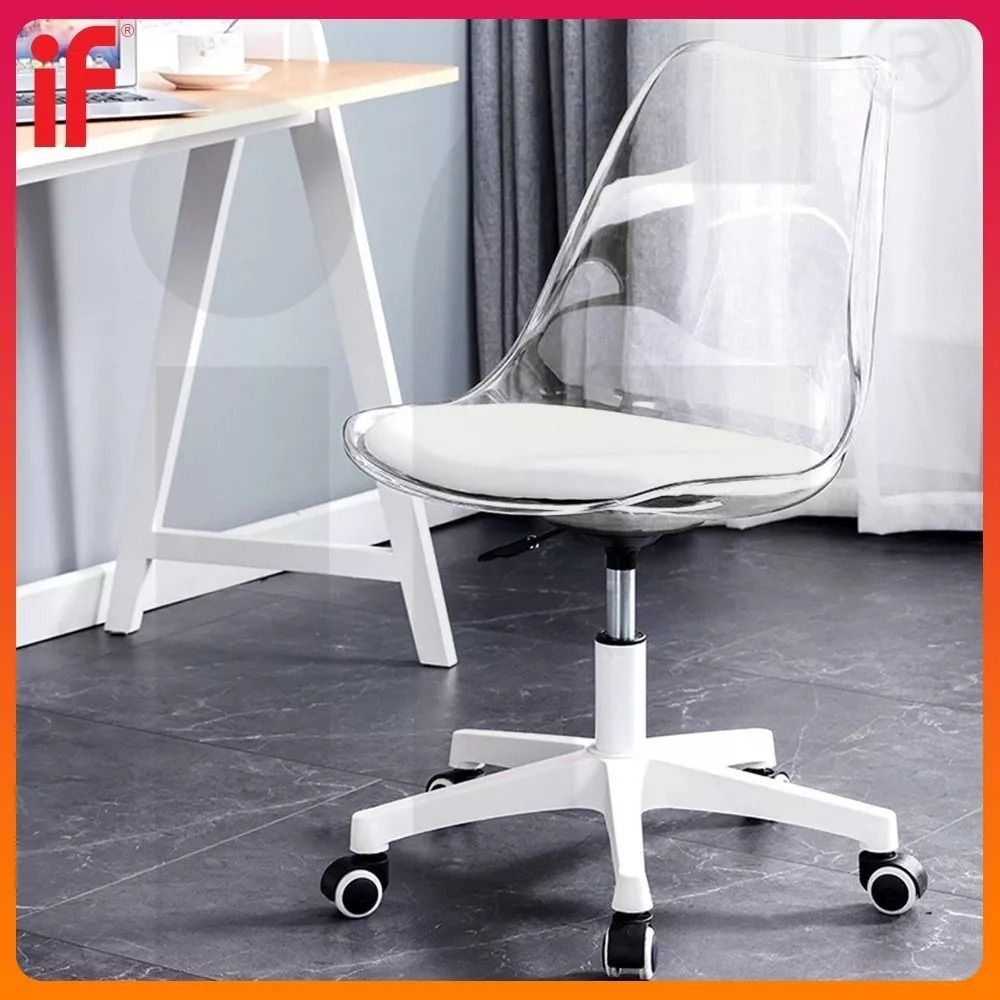 Acrylic dressing table 2025 chair