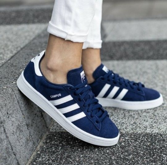 Navy blue adidas campus shop