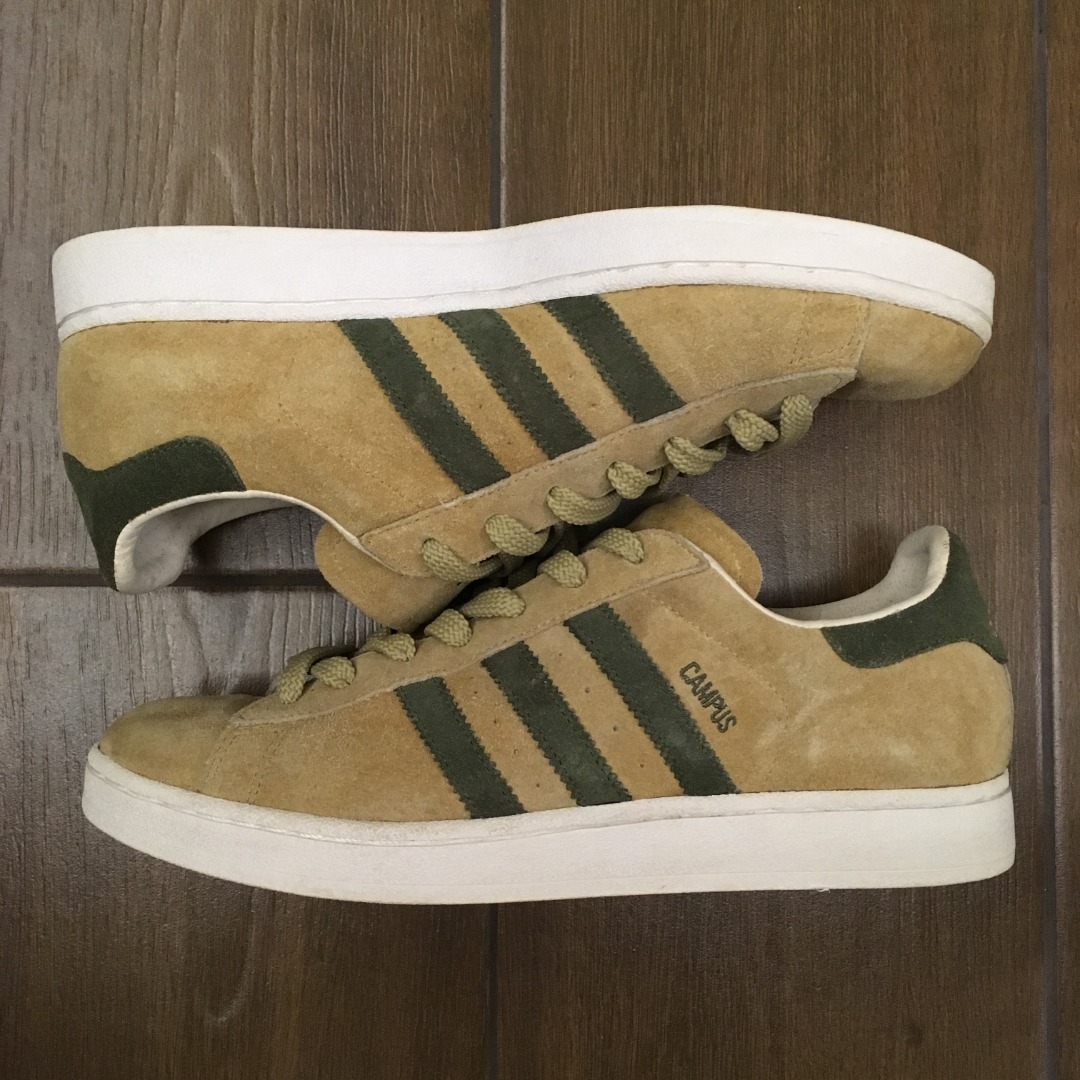 ADIDAS Campus Khaki Olive Green UK10 US10.5 665796 vintage 2000