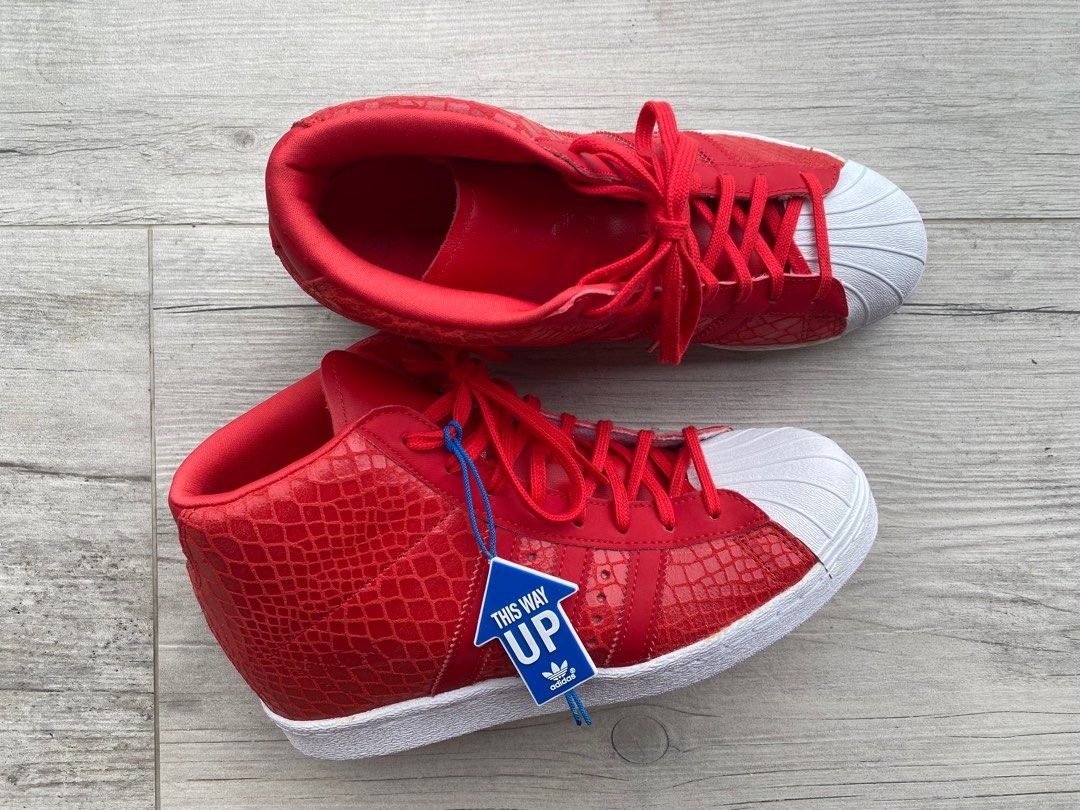 Red adidas hotsell wedge sneakers