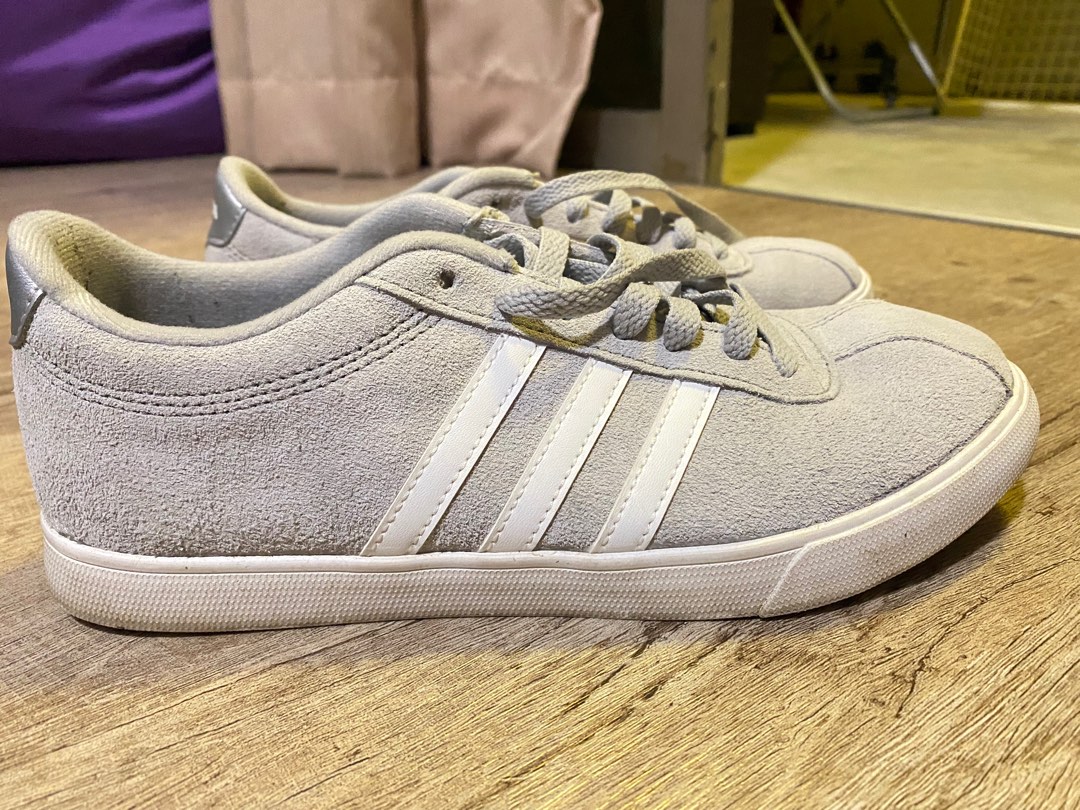 Grey suede adidas shop women's