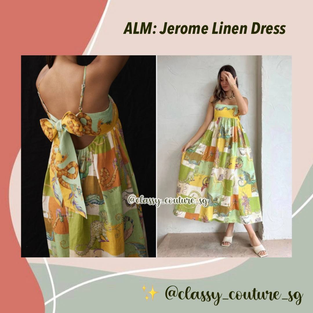Alemais Jerome Linen Midi Dress, Women's Fashion, Dresses & Sets, Dresses  on Carousell