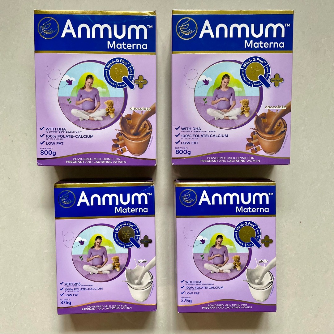 Anmum Materna Pregnancy Milk Powder Chocolate 800g x2 and Plain 375 x2