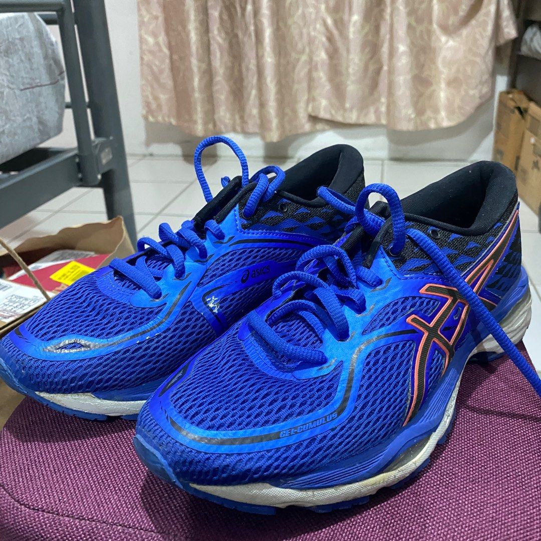 ASICS Women s Gel Cumulus 19 Running Shoe Blue Black Size 7 for