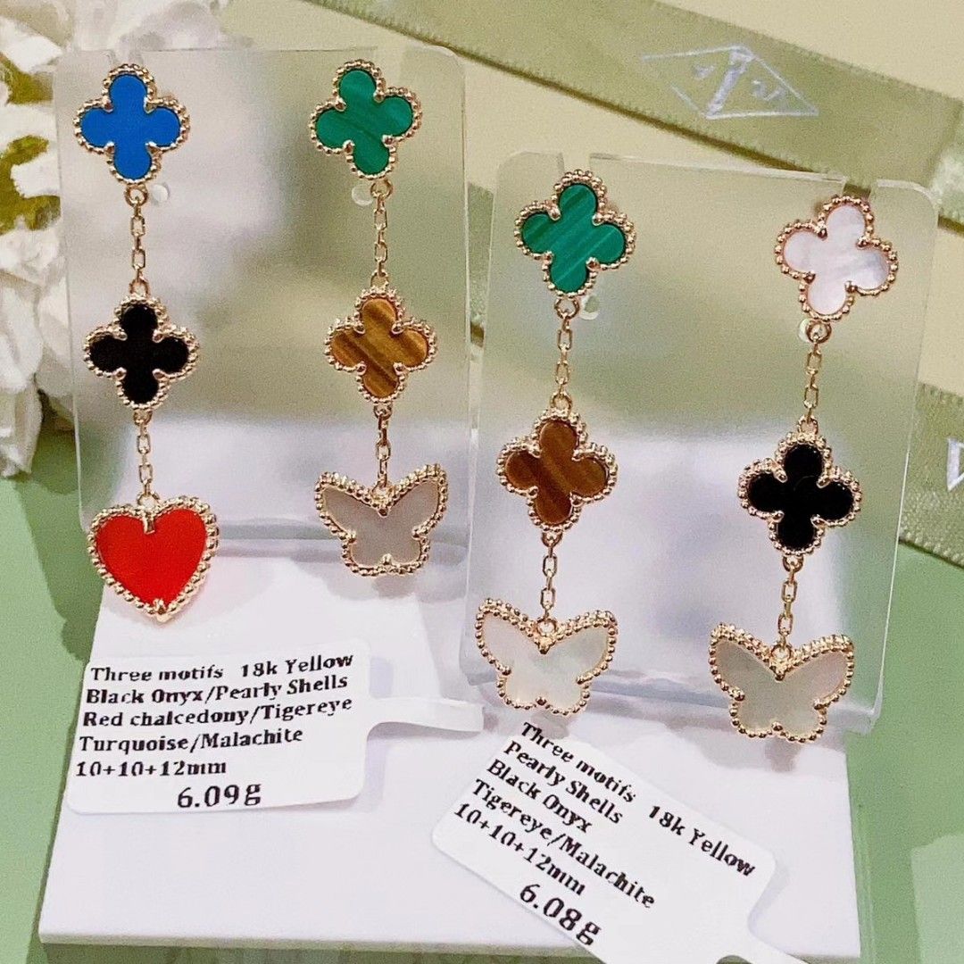 Asstd. Motifs Vca Dangling Earring 18k Gold HKS. on Carousell