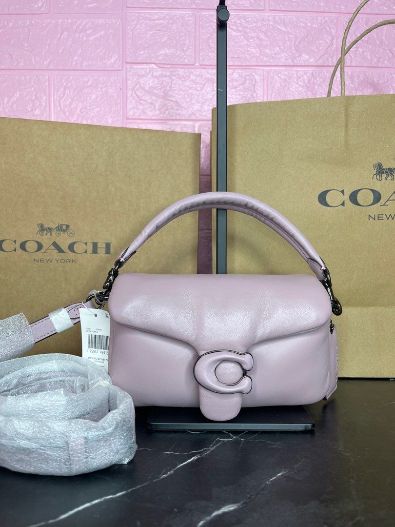 Coach Pillow Tabby Shoulder Bag 18 Vintage Purple in Leather with