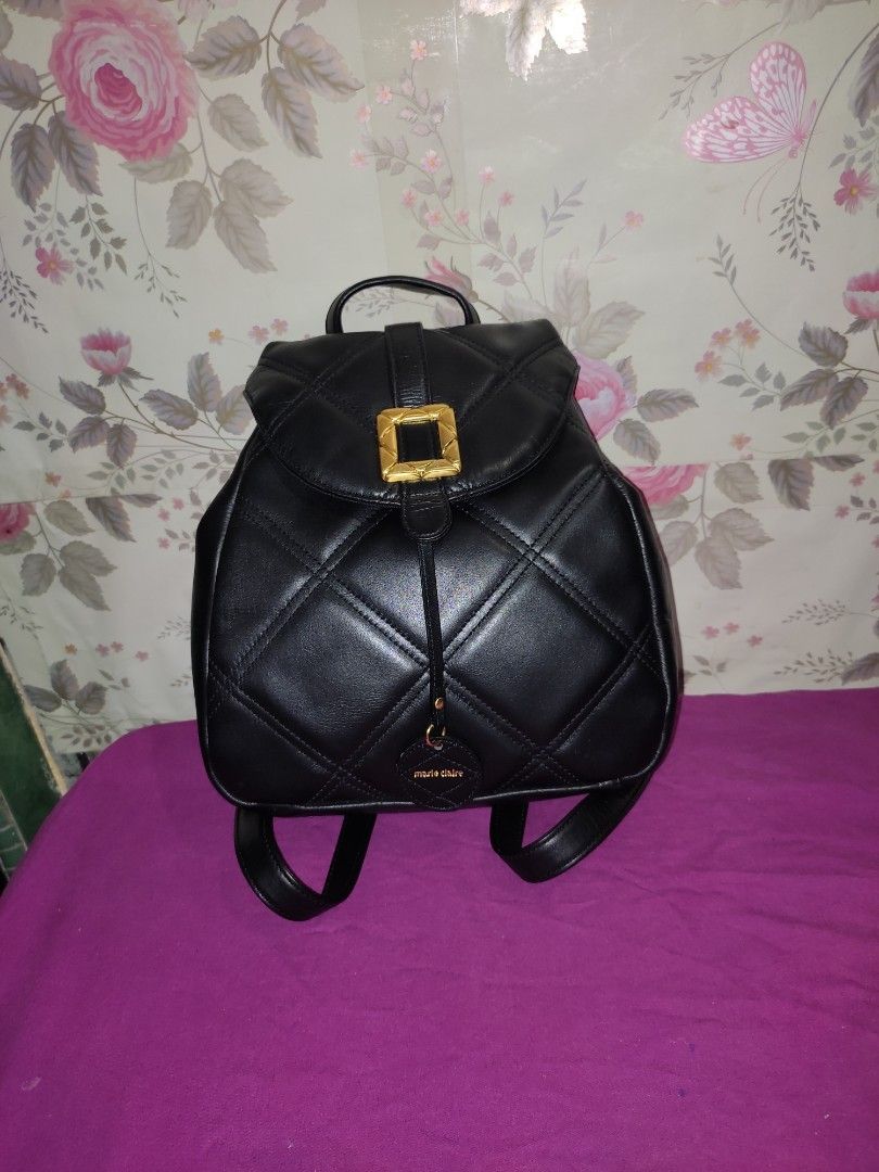 Backpack marie claire laether Women s Fashion Bags Wallets Backpacks on Carousell