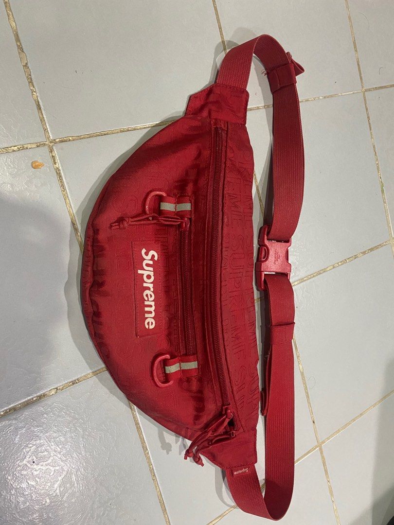 Supreme waist bag ss19 red hot sale