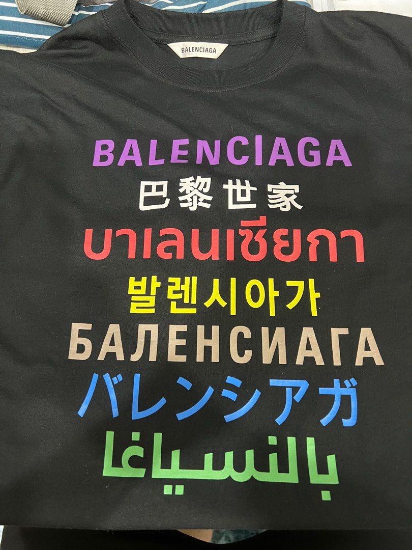 Buy Balenciaga Languages LongSleeve TShirt Fluo Green  641667 TJVI3  4162  GOAT