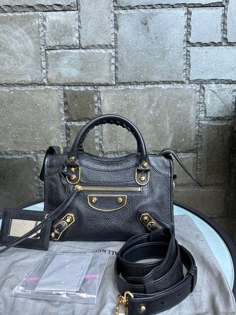 Balenciaga mini city black egde ghw 2020